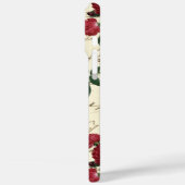 ゴージャスな赤いバラとクラシックヴィンテージ手書き Case-Mate iPhoneケース (裏面 / 左)