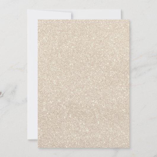 ゴージャスな赤面とホワイトフローラジェンダーがパーティーを表示 招待状 (裏面)