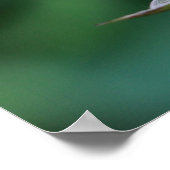 ゴージャスな赤/ピンクのローズポスター ポスター (角)