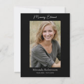 ゴージャスな金ゴールドバラ写真正教会 サンキューカード (裏面)