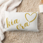 ゴージャスな金ゴールドラブニュージーランド起亜ORAキウィアナNZ ランバークッション (ブランケット)