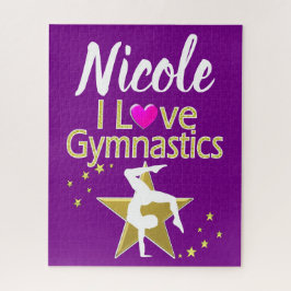 ゴージャスな金ゴールド私は体操デザイン ジグソーパズル