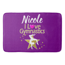 ゴージャスな金ゴールド私は体操デザイン バスマット