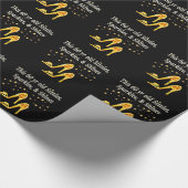 ゴージャスな金ゴールド60番目の誕生日 ラッピングペーパー (角)