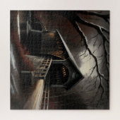 ゴージャスな雪の覆われたブリッジパズル ジグソーパズル (横)