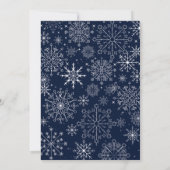 ゴージャスな雪 – 冬の結婚式の招待状 招待状 (裏面)