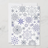 ゴージャスな雪 – 冬の結婚式招待状2 招待状 (裏面)