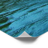 ゴージャスな風景の写真 – 湖、山。 ポスター (角)