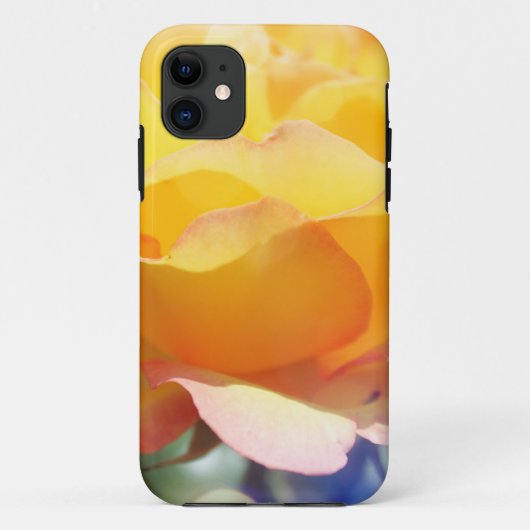 ゴージャスな黄色いバラの花。花の写真。 Case-Mate iPhoneケース (裏面)