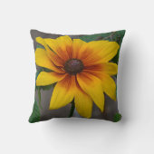 ゴージャスな黄色い花枕 クッション (裏面)