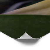 ゴージャスな黄色のエキゾチックな蘭のポスター ポスター (角)