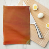 ゴージャスな黄色のバラの花写真。 キッチンタオル (四つ折り)