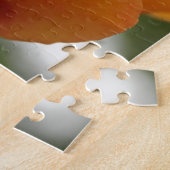 ゴージャスな黄色のバラの花写真。 ジグソーパズル (側面)