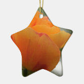 ゴージャスな黄色のバラの花写真。 セラミックオーナメント (左)