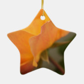 ゴージャスな黄色のバラの花写真。 セラミックオーナメント (裏面)