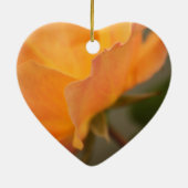 ゴージャスな黄色のバラの花写真。 セラミックオーナメント (裏面)