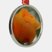 ゴージャスな黄色のバラの花写真。 メタルオーナメント (右)