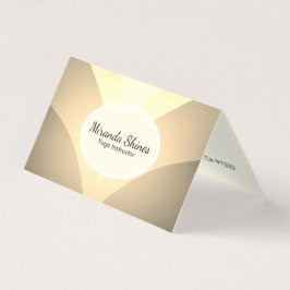 ゴージャスな黄金の蓮の花 名刺