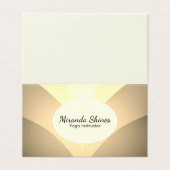 ゴージャスな黄金の蓮の花 名刺 (外部フラット)