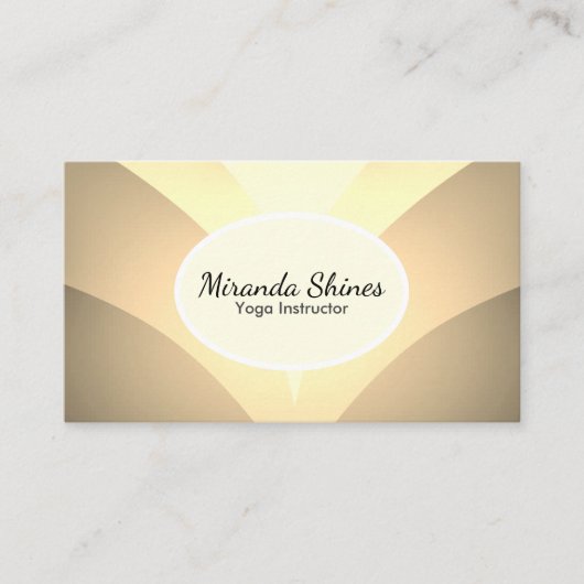 ゴージャスな黄金の蓮の花 名刺 (正面)