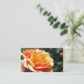 ゴージャスな黄金色のバラの花プロフェッショナル 名刺 (スタンド正面)