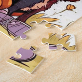 ゴージャスな黒い女の子と彼女の毛皮のパズル ジグソーパズル (側面)