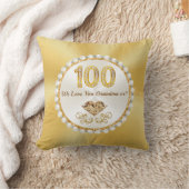 ゴージャスな100誕生日枕100誕生日 クッション (ブランケット)