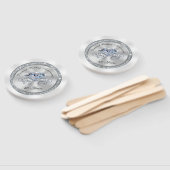 ゴージャスな60周年結婚パーティーの好意 ハンドファン (組立なし)