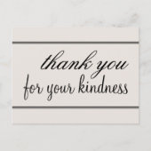 ゴージャスな「ご親切にありがとう」ポストカード ポストカード (正面)