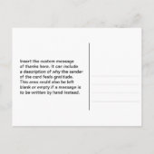 ゴージャスな「ご親切に感謝」ポストカード ポストカード (裏面)