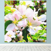 ゴージャスなMalus asiatica写真 キャンバスプリント (インサイチュ (ウッドフロア))