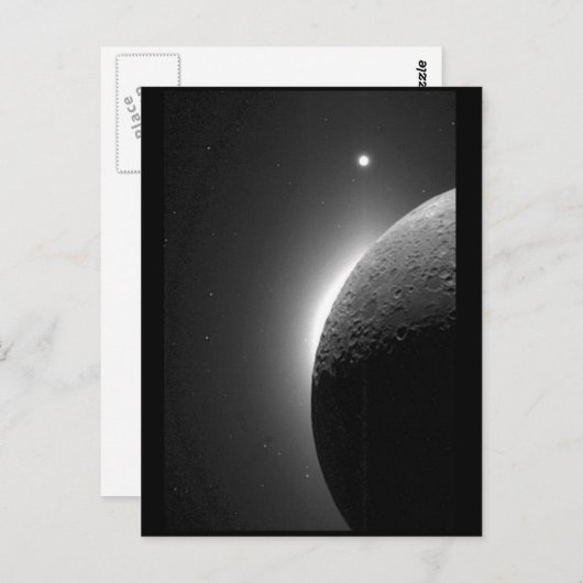 ゴージャスなNASAの画像、月は地球の輝きで照らされる ポストカード (正面/裏面)