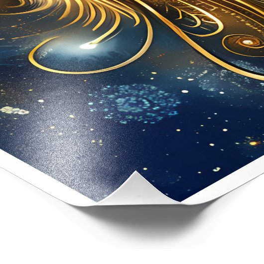 ゴージャスアストロロジー〔占星術の〕十二宮図誕生標識 フォトプリント            (角)