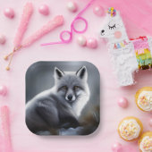 ゴージャスアルティックキツネ ペーパープレート (パーティー)