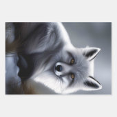 ゴージャスアルティックキツネ ラッピングペーパーシート (正面)