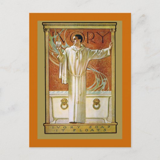 ゴージャスアンティークヴィンテージアイボリーアドノテカーズ ポストカード (正面)