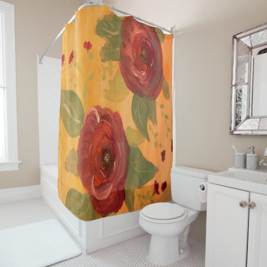 ゴージャスアートバラ シャワーカーテン (インサイチュ)