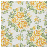 ゴージャスイエローローズ ファブリック (クローズアップ)