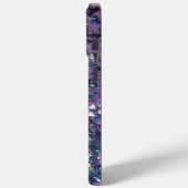 ゴージャスイニシャルパープルグリッター Case-Mate iPhoneケース (裏面 / 左)