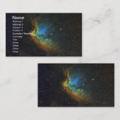 ゴージャスウィザードネブラNGC 7380 NASA 名刺 (正面/裏面)