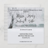 ゴージャスウィンターツリー招待状 招待状 (正面/裏面)