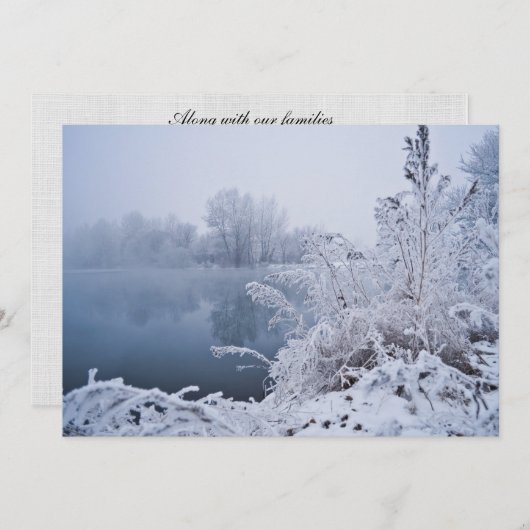ゴージャスウィンターレイク招待状 招待状 (正面/裏面)
