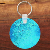 ゴージャスウォーターカラートロピカル海テーマデザイン キーホルダー (正面)