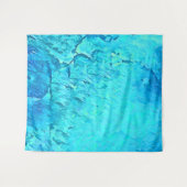 ゴージャスウォーターカラートロピカル海テーマデザイン タペストリー (正面(横))