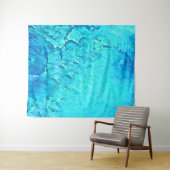 ゴージャスウォーターカラートロピカル海テーマデザイン タペストリー (インサイチュ(横))