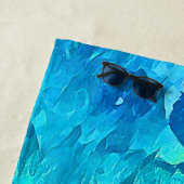 ゴージャスウォーターカラートロピカル海テーマデザイン ビーチタオル (インサイチュ)