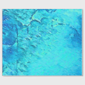 ゴージャスウォーターカラートロピカル海テーマデザイン ラッピングペーパー (フラット)