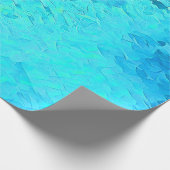 ゴージャスウォーターカラートロピカル海テーマデザイン ラッピングペーパー (角)