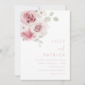 ゴージャスウォーター赤面&セージフローラ結婚ズ 招待状 (正面)