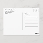 ゴージャスエレガントな金ゴールドハートありがとうご結婚ざう ポストカード (裏面)